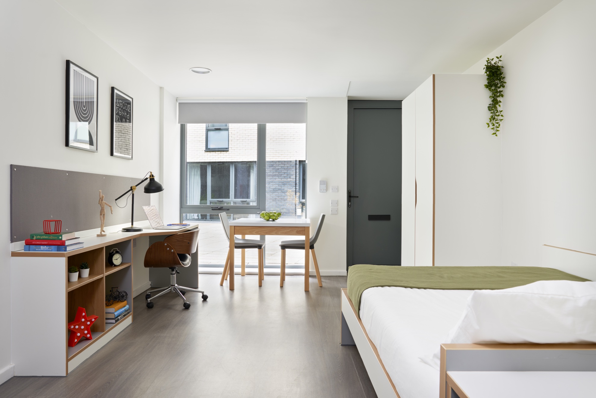 Sharman Court Gold Studio Bedroom