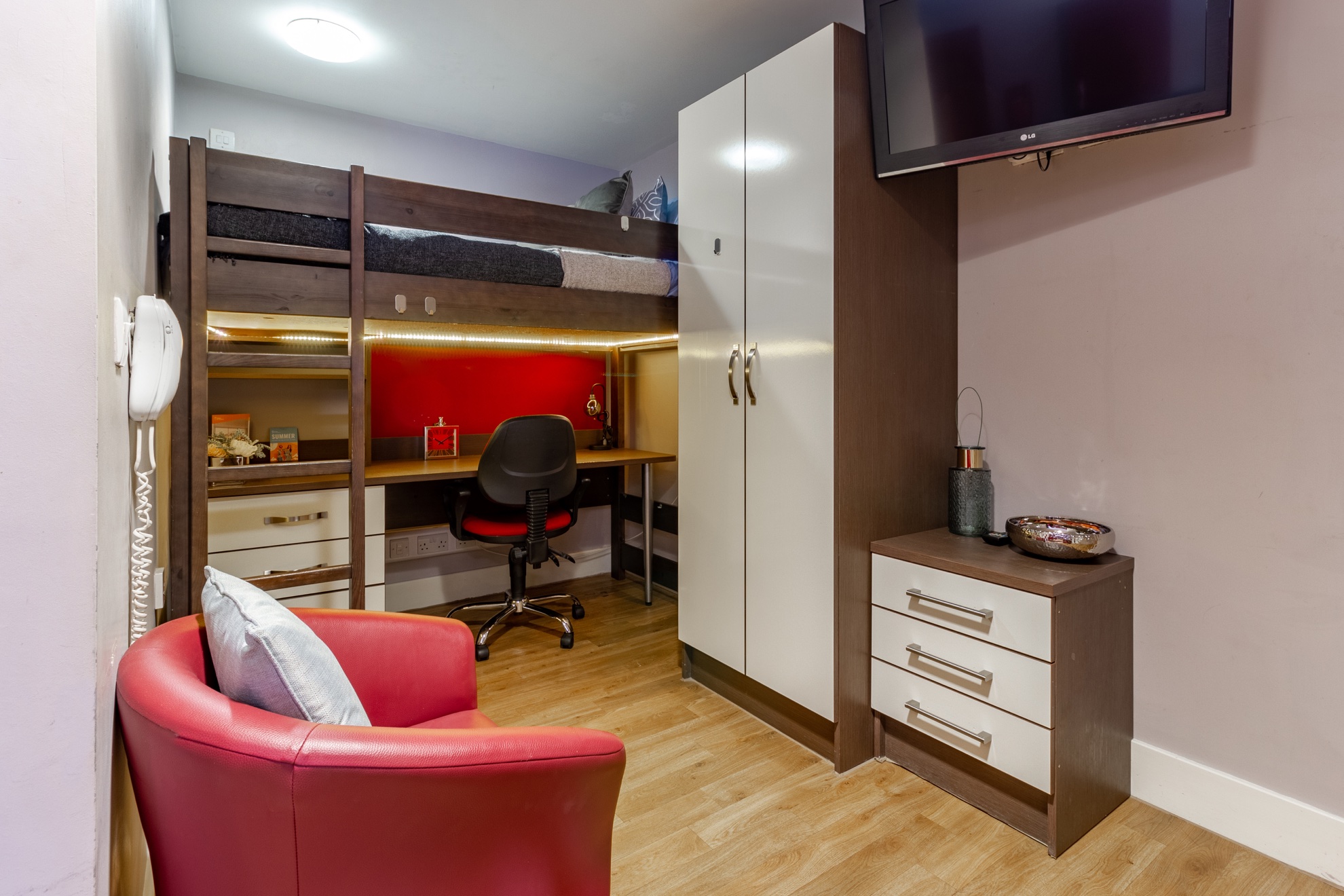 Hawley Crescent London Silver Twin Studio Bedroom 2