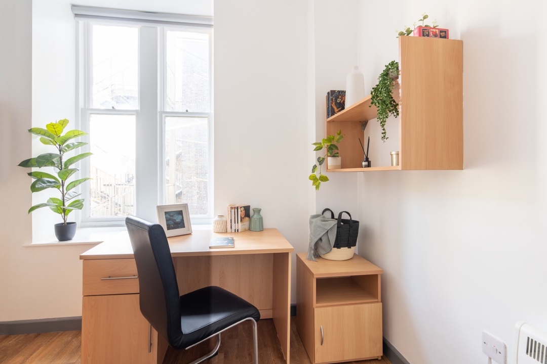 Alexandra Hall Aberystwyth Bronze Double Room Desk