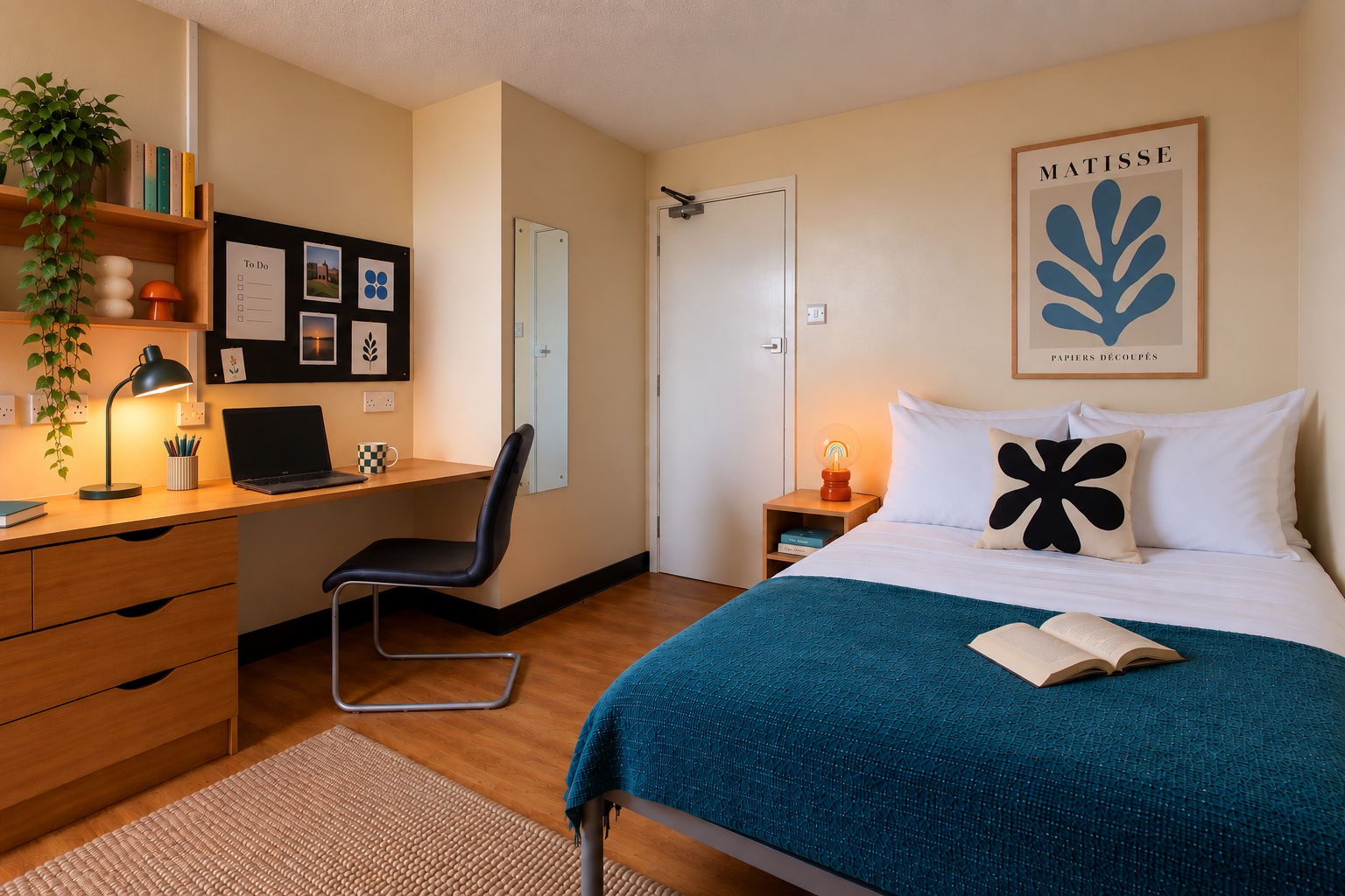 Ben Russell Court Leicester Gold Room Bedroom