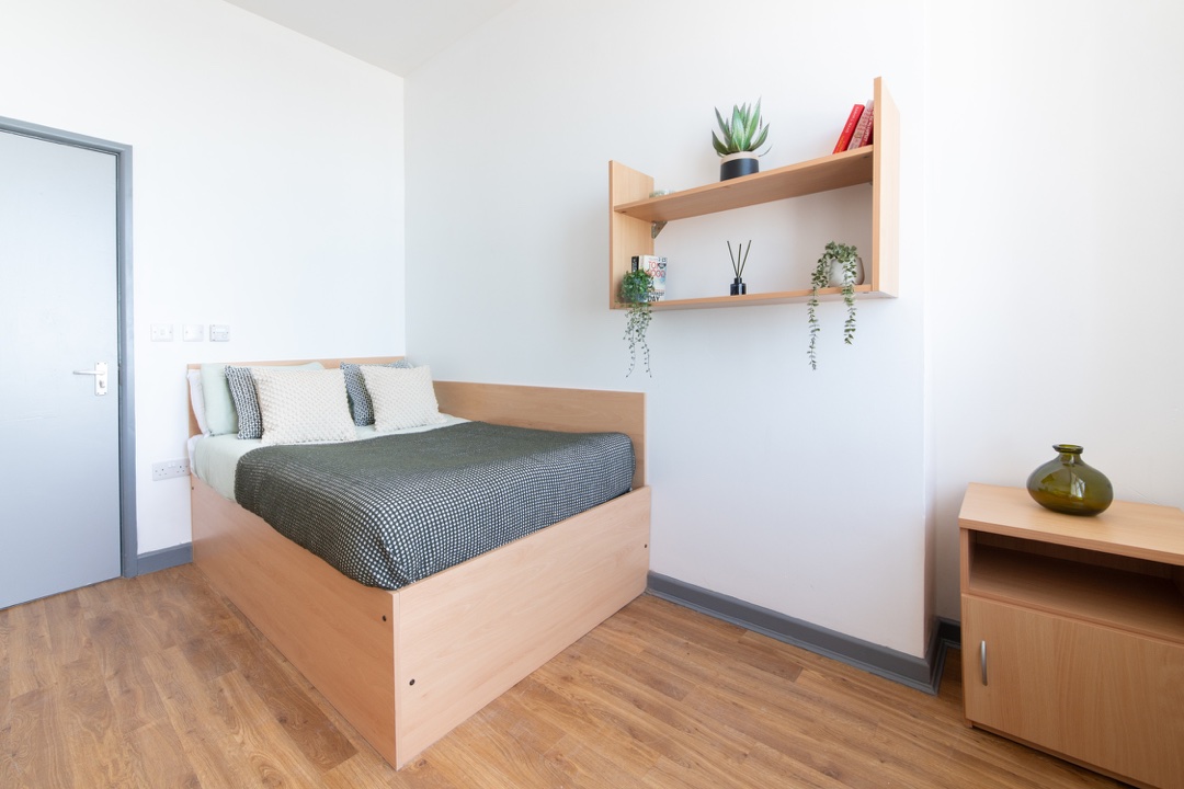 Alexandra Hall Aberystwyth Silver Single Room With View Bedroom