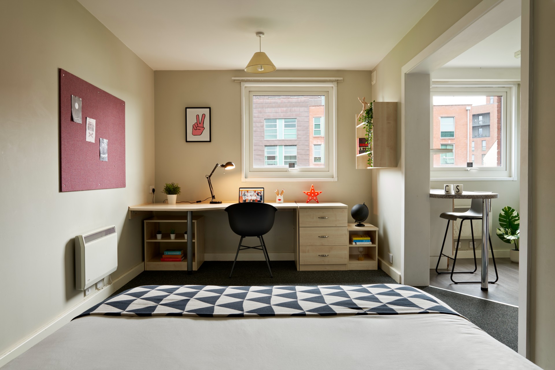 Central Quay Silver Studio Bedroom