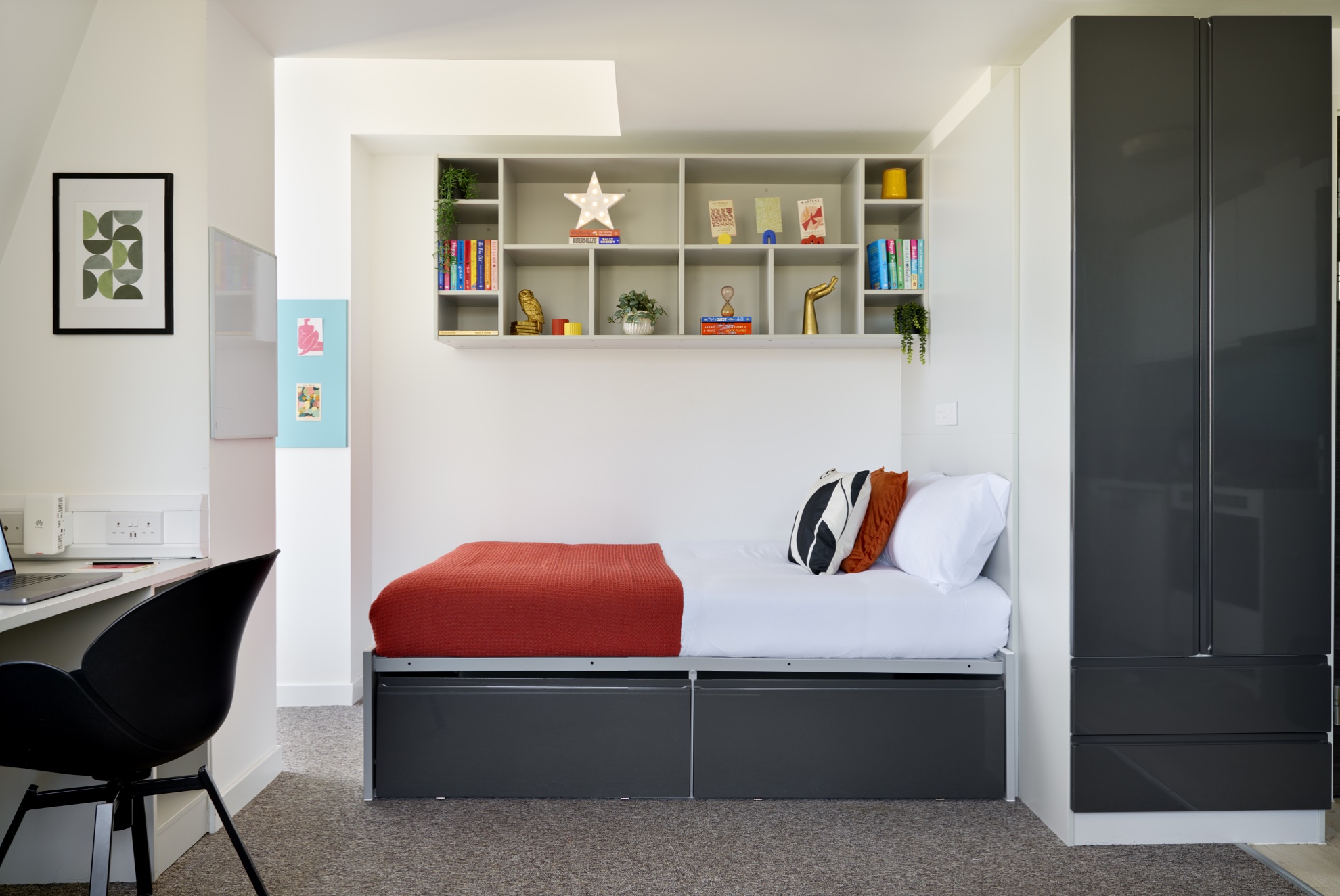 Stewart House Gold Studio Bedroom