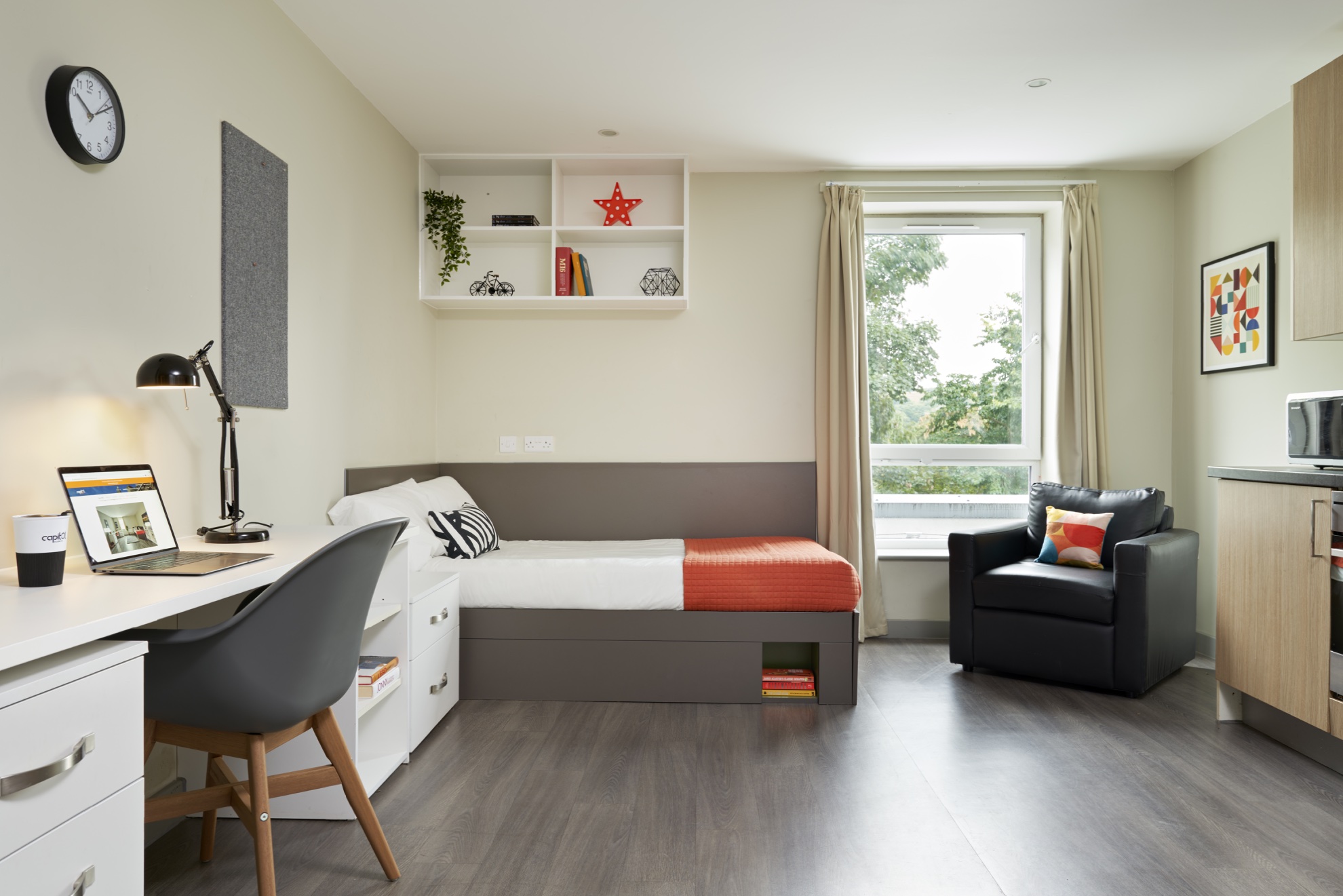 Saw Mill Bronze Studio Bedroom