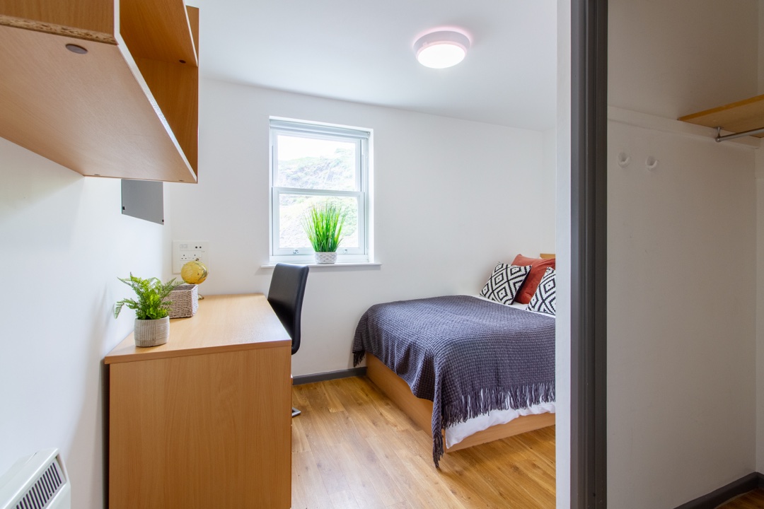 Alexandra Hall Aberystwyth Silver Single Room With View Bedroom 3