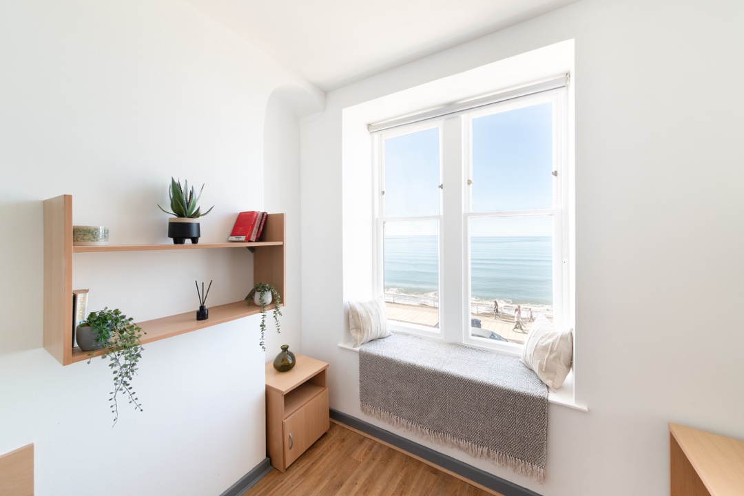 Alexandra Hall Aberystwyth Silver Ensuite With View Bedroom