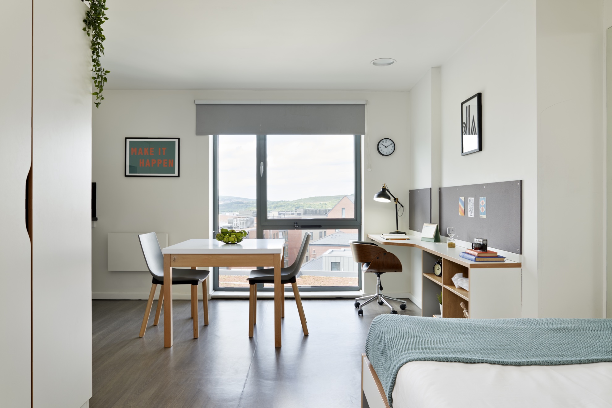 Sharman Court Silver Studio Bedroom