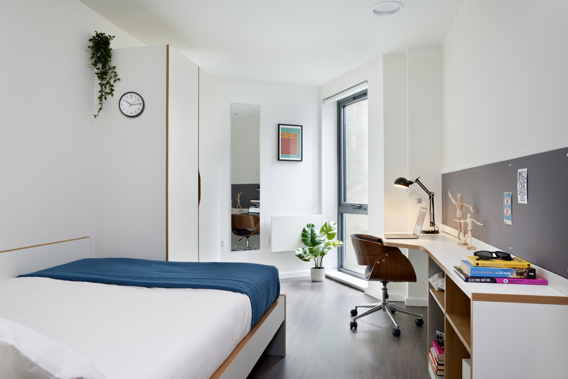 Sharman Court Silver 1 Bed Apartment Bedroom