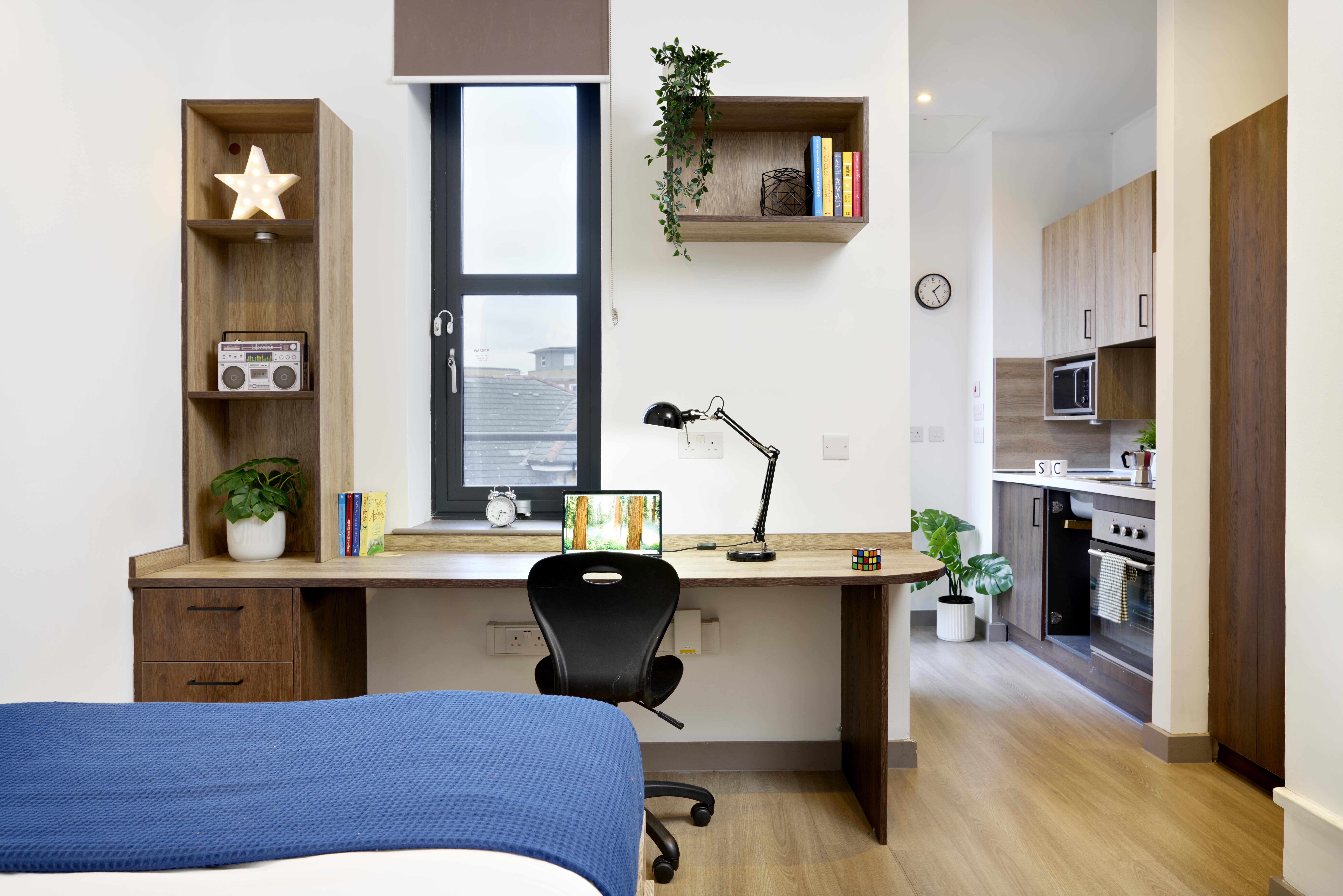 student castle reading bronze studio terrace