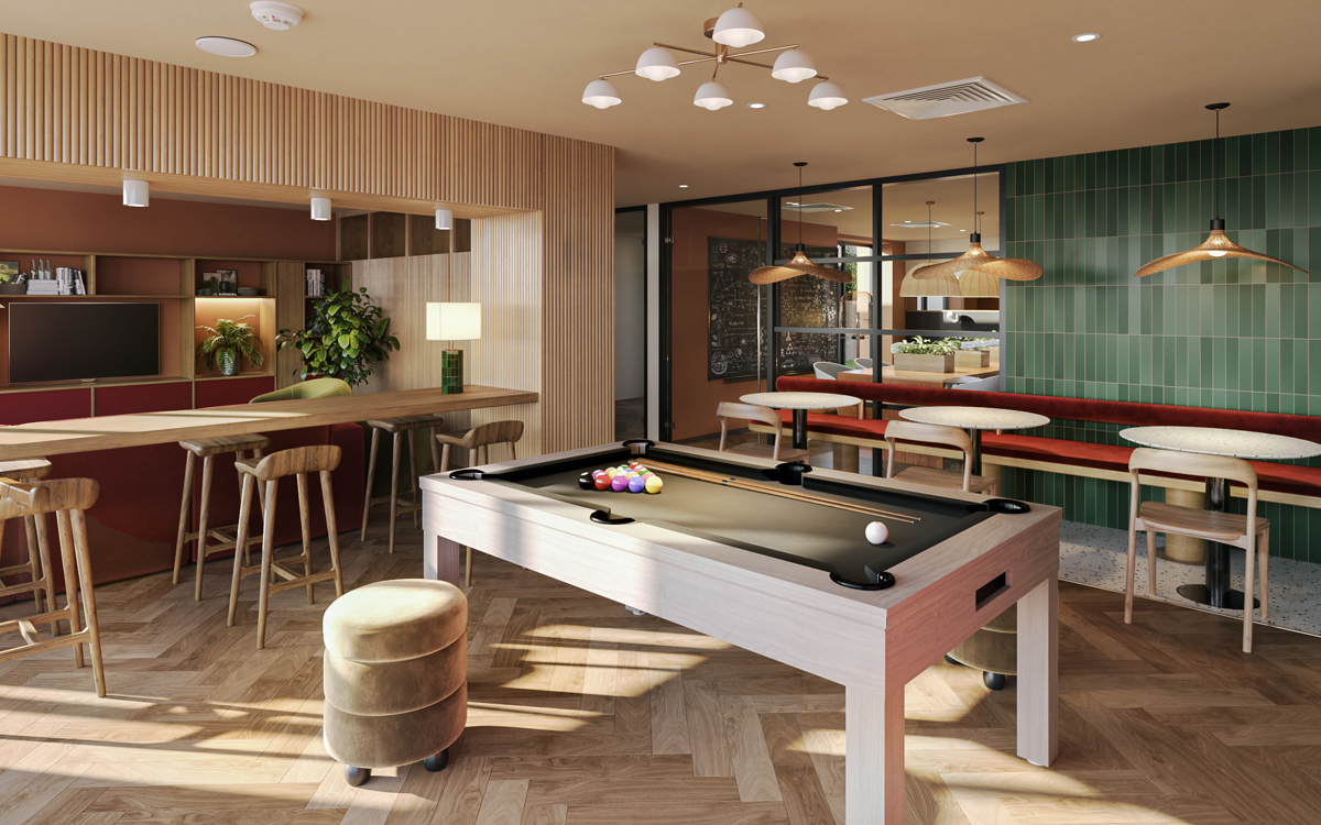 Refurbished student social space