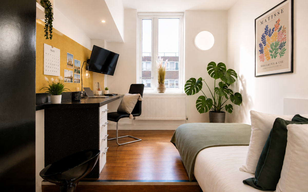 Gold Studio Bedroom